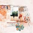 Digital Scrapbook layout by Lynn Grieveson using "In My Heart" collection