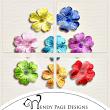 Teensy Flowers 5 (CU) closeup by Wendy Page Designs