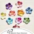 Teensy Flowers 4 (CU) closeup by Wendy Page Designs