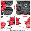 Paper Flowers 23 (CU) closeup by Wendy Page Designs