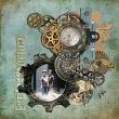 A Scrap of Steampunk by Lynne Anzelc Digital Scrapbook Page 01