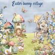 Vintage Easter Village by Karen Schulz Designs Digital Art Layout 08