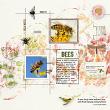 Field Notes by Vicki Robinson. Digital scrapbook layout by Jeannette