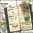Field Notes by Vicki Robinson. Digital scrapbook layout by Mywisecrafts