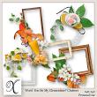 Wont Be my Clementine Digital Scrapbook Clusters Preview by Xuxper Designs