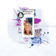 Digital scrapbook layout by Lynn Grieveson using "The Art of Ink"