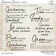 Gardeners Journal Digital Art WordArt by Daydream Designs 