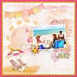 Artful Memories Summer by Vicki Robinson. Digital scrapbook layout 1 by Jana