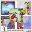 Showers And Flowers Digital Scrapbook Stacked Papers Preview by Xuxper Designs