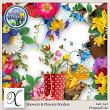 Showers And Flowers Digital Scrapbook Borders Preview by Xuxper Designs