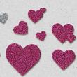 Foam Glitter Heart Stickers Digital Art Tool Detail 3