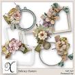 Delicacy Digital Scrapbook Clusters Preview by Xuxper Designs
