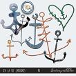 Sea la Vie Digital Scrapbook Anchors by Sarapullka Scraps