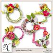 Spring Essence Digital Scrapbook Clusters Preview by Xuxper Designs