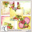 Spring Essence Digital Scrapbook Stacked Papers Preview by Xuxper Designs