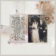 Natural Instinct ArtsyKardz 6X6 Digital Art Layout 06 Vintage Wedding