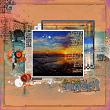 Tangier ArtPlay Palette Kit Digital Art Layout 08 Summer Sunset on the Water