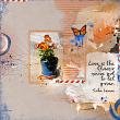 Tangier ArtPlay Palette Kit Digital Art Layout 10 Summer Flowers in pot
