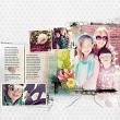 Artsy Layered Template 99 Digital Art Layout 01 Multi-photo Family