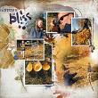 Autumn Template Album 1 Multiphoto digital scrapbook layout 01