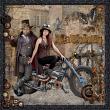 Lynne Anzelc Steampunk Fever Digital Scrapbook Layout Ana 02