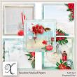 Seashore Digital Scrapbook Stacked Papers Preview by Xuxper Designs