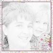 digital scrapbook layout 06 sketch effect action karen schulz