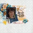 Digital Scrapbook layout by Angela using 'Rather be Me' collection