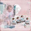 Beauty Wordart Little Girls Digital Scrapbook Page 01