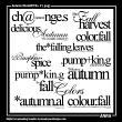 Autumn Wordart 02 Digital Scrapbook Elements by Anna Aspnes