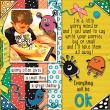 Worry Monster Digital Art Kit by Mixed Media by Erin example art by cherylndesigns