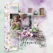 Home Comforts Digital Scrapbook Page by Cathy