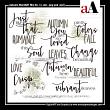 ArtPlay Autumn Romance Collection WordART