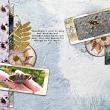 digital scrapbook layout by Angela using "Cabin in the Woods" collection by Lynn Grieveson 