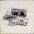 Family Word Transfers 02 Digital Scrapbook Layout