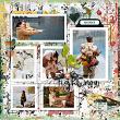 Digital scrapbook layout by CrazyCat1126 using "My New Life" collection
