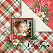 Merry Mistletoe Digital Scrapbook Page by Cathy