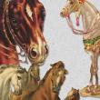 Vintage Die Cut Animals Vol 3: Horses detail