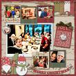 Scrap Your Story Layered Templates 03 by Lilach Oren using Vintage Christmas Collection by Lilach Oren
