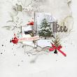 Tannenbaum Winter Scene Digital Scrapbook Page