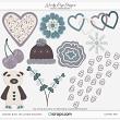 January Bits Layered Elements (CU) by Wendy Page Designs