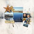 digital scrapbook layout by Katell using "Let It Go" collection