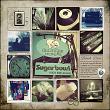 Photo Squared Template Album 01 Digital Scrapbook Layout