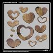Woodshop Hearts 01 Digital Scrapbook Elements by Anna Aspnes