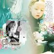 Artsy Layered Template 44 Digital Scrapbook Layout 01