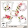 Pink Beauty Digital Scrapbook Clusters Preview by Xuxper Designs