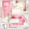 Pink Beauty Digital Scrapbook Papers 01 Preview by Xuxper Designs