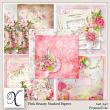 Pink Beauty Digital Scrapbook Stacked Papers Preview by Xuxper Designs