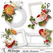 Idyllic Moment Digital Scrapbook Clusters Preview by Xuxper Designs ML Design