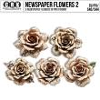 (CU) Newspaper Flowers Set 2 by CRK | Oscraps